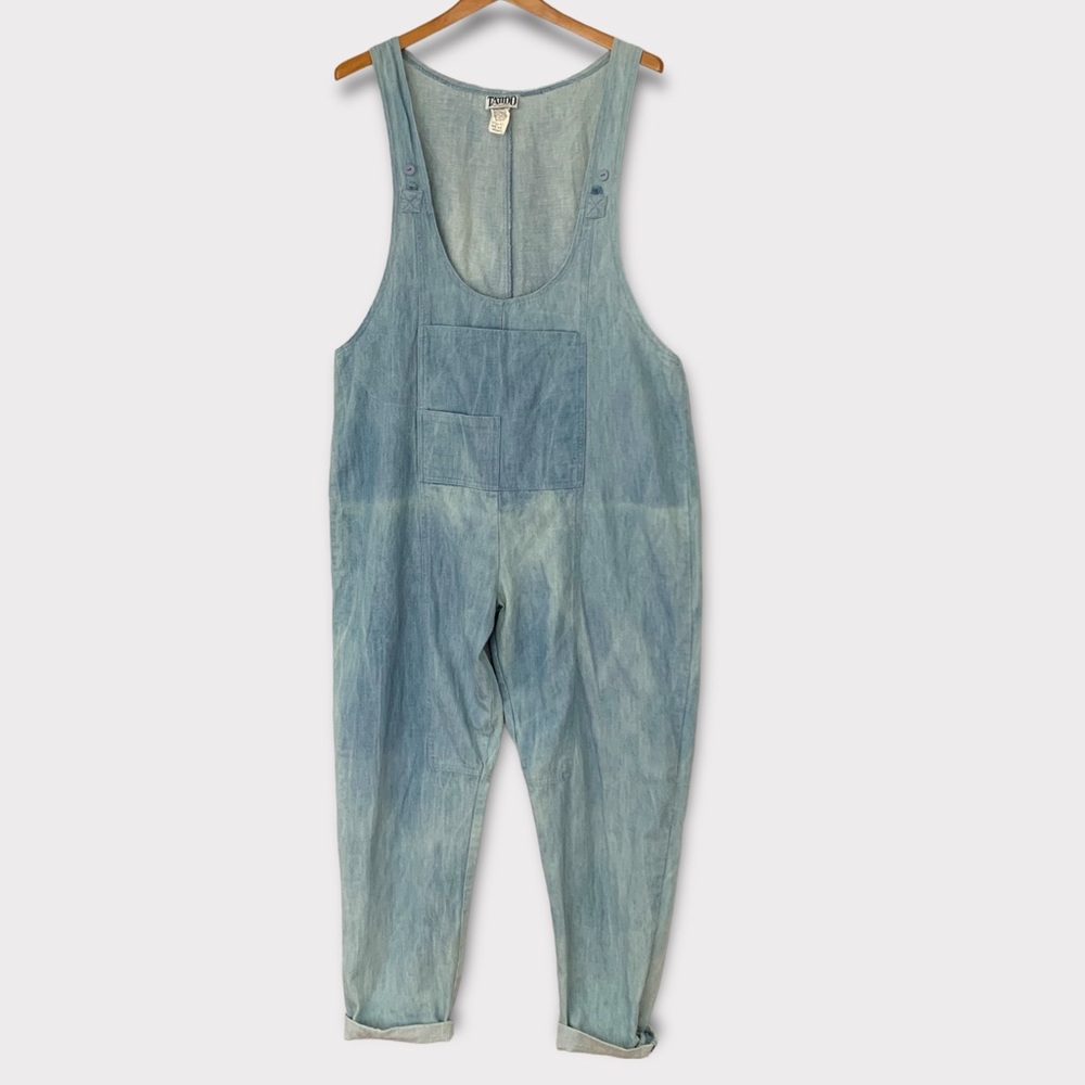 VINTAGE TATTOO of CA denim overalls romper one piece light denim medium